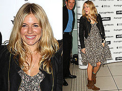 Sienna Miller in Floral Dress at First Light Movie Awards