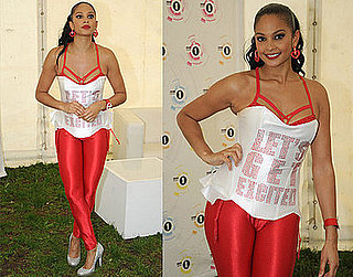 Alesha Dixon Red Leggings One Big Weekend