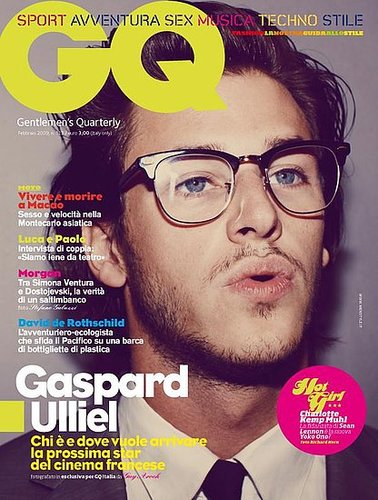 GQ Italy February 2009: Gaspard Ulliel by Guy Aroch