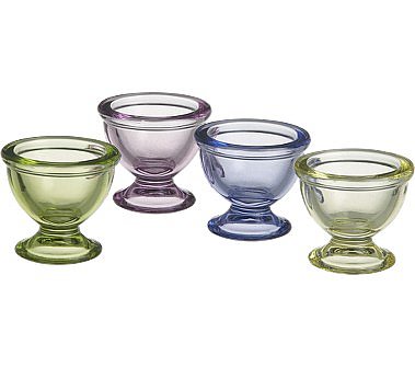 Crate and Barrel - Glass Egg Cups shopping at Crate and Barrel