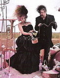 Tim Burton and Helena Bonham Carter for Vogue UK