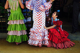 Women Dressed in Flamenco Splash Spain With Color 