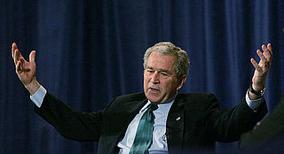 Front Page: Bush Says Life Out of Office Is Liberating 