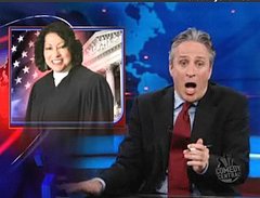 Daily Show's Jon Stewart Mocks Pundits on Sonia Sotomayor