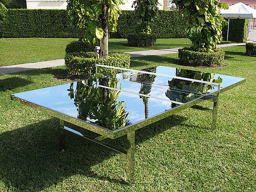 Cool Idea: Mirrored Ping-Pong Table