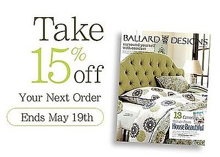 Sale Alert: 15 Percent Off at Ballard Designs