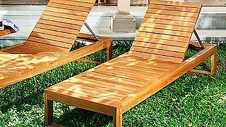 Desire/Acquire: Teak Chaise Lounge