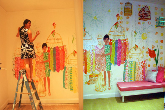 Which Designer Inspired This Mural?