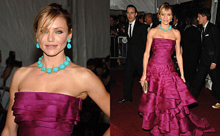 Cameron Diaz in Christian Dior at The Met's Costume Institute Gala