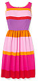 Fabworthy: Isaac Mizrahi Sunset Stripe Cotton Dress 
