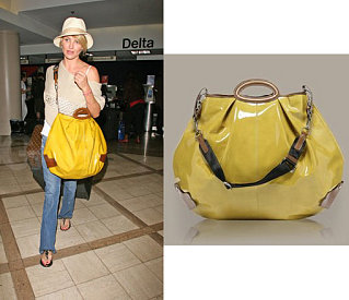 Found! Cameron Diaz's Patent Yellow Bag 