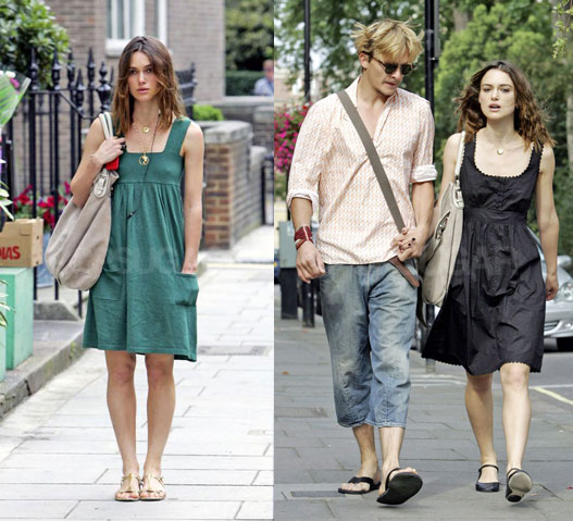 And it seems Keira is a real fan of Topshop as both feminine frocks are