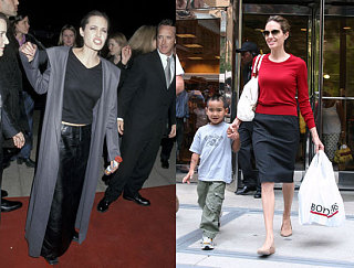Compare & Contrast: Angelina Jolie, Pre and Post Mommyhood 