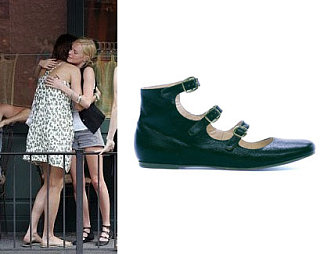 The Look For Less: Chloe Multi-Strap Ballerina Flat 