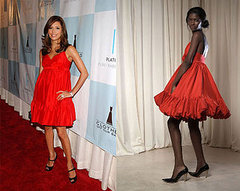 Found! Eva Longoria's Red Ruffle Dress Found! Eva Longoria's Red Ruffle Dress