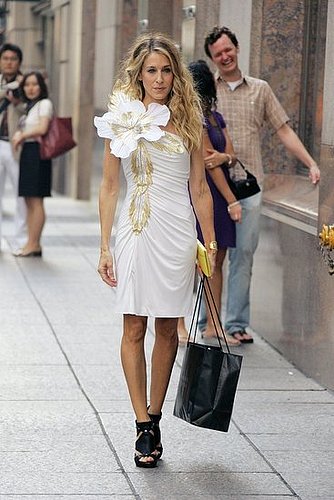 SATC Movie Sneak Peek! Carrie's Flower Power Dress: Love It or Hate It?