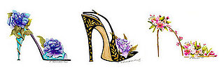 Simply Fab: Elena Feliciano Floral Stiletto Posters 