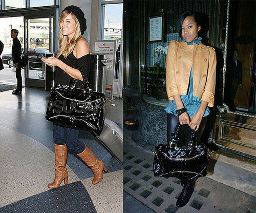 Who Wore It Better? Treesje Black Patent Bag 