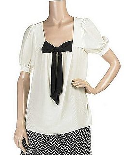 The Look For Less: Tibi Bow Detail Blouse 