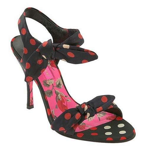 Fab Finger Discount: Betsey Johnson Polka Dot Sandal 