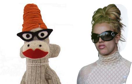 Who wore this look better? Britney Spears or the Sock Monkey?