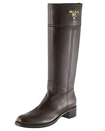 Prada Leather Riding Boot