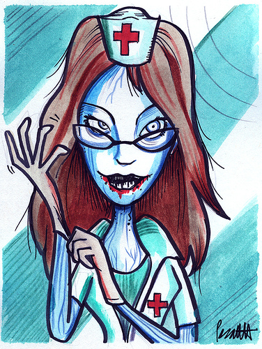Happy Halloween From DearSugar the Zombie Nurse!