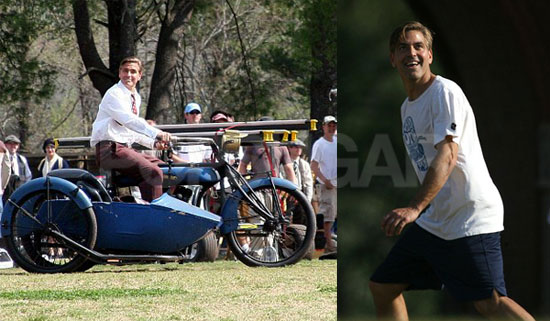 Clooney Throws The Ol' Pigskin Around