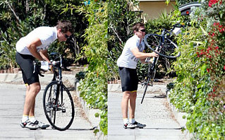 Jake Rides Bike While Personal Life Rumors Abound