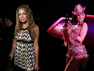 Fergie Watches Dita and her Giant Lipstick