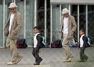Brad & Angelina Help Out Where They Can