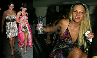 Britney Parties In The City Where the Heat is On