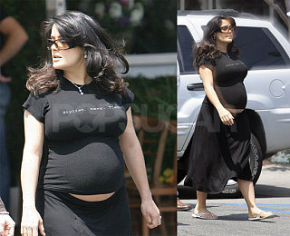 Salma is Stylish, Sexy, and Very, Very Pregnant