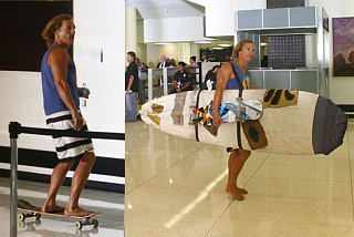 Matthew Shows His Stripes at LAX