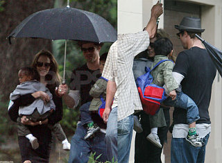Rainy Day Equals Cute Jolie-Pitt Family Times