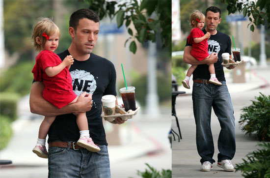 Ben Takes His Little Red Riding Hood For Coffee