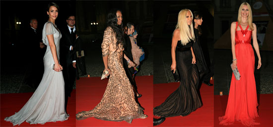 Models & Actresses Honor Gianni Versace
