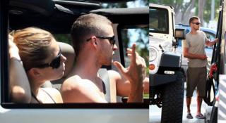 Justin & Biel Show Off Some Skin With The Top Down