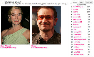 Play Celebrity Faceoff and Win a $100 Gift Card!