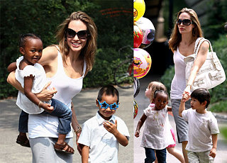 The Jolie-Pitts Hit the NYC Parks and the Hamptons
