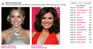 Play Celebrity Faceoff and Win a $100 Gift Card!