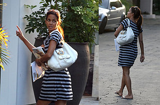 Halle Berry Goes Maternity Casual