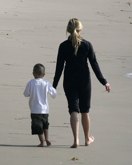 EXCLUSIVE:  Reese Witherspoon Gives Deacon a Ride in Malibu
