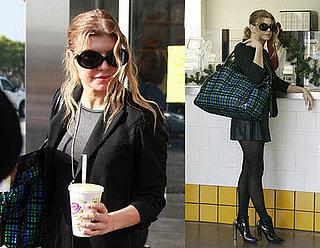Fergie drinking Jamba Juice