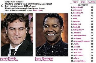 Play Celebrity Faceoff, Win $1,000! 