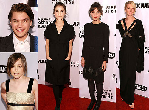 Uma Thurman, Maggie Gyllenhaal and Keri Russell at 17th Annual Gotham Awards in Brooklyn, 11/27/2007