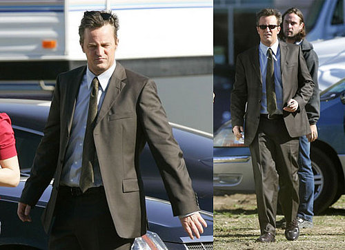 Matthew Perry Gets in Character