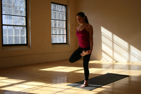YOGA CHALLENGE:  Standing Half Bound Lotus