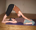 Partner Yoga Pose:  Dog Hero