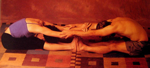 Partner Yoga Pose:  Double Sandwich